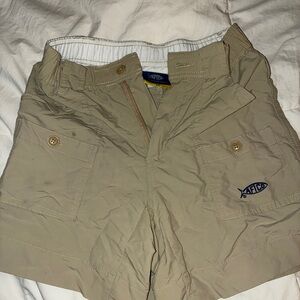 AFTCO Boys Fishing shorts Khaki Size10-12